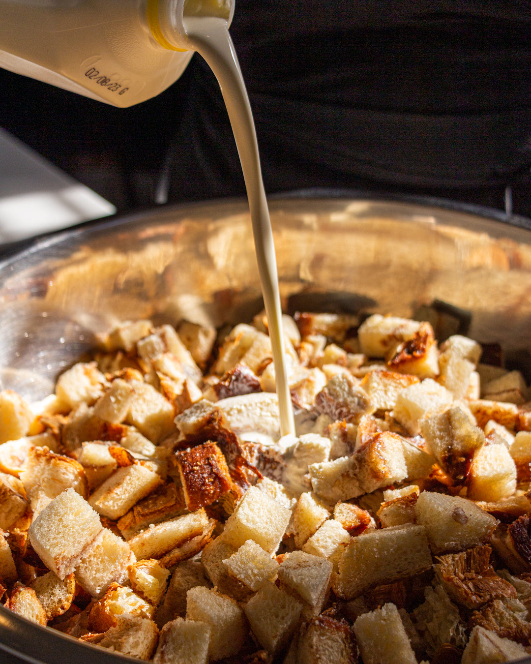 Chocolate Croissant Bread Pudding