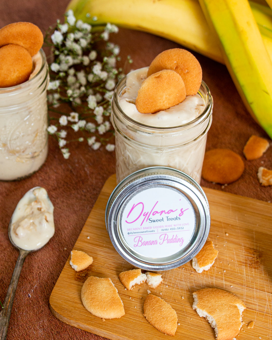 Assorted Mini Bread Pudding & Banana Puddings Platter
