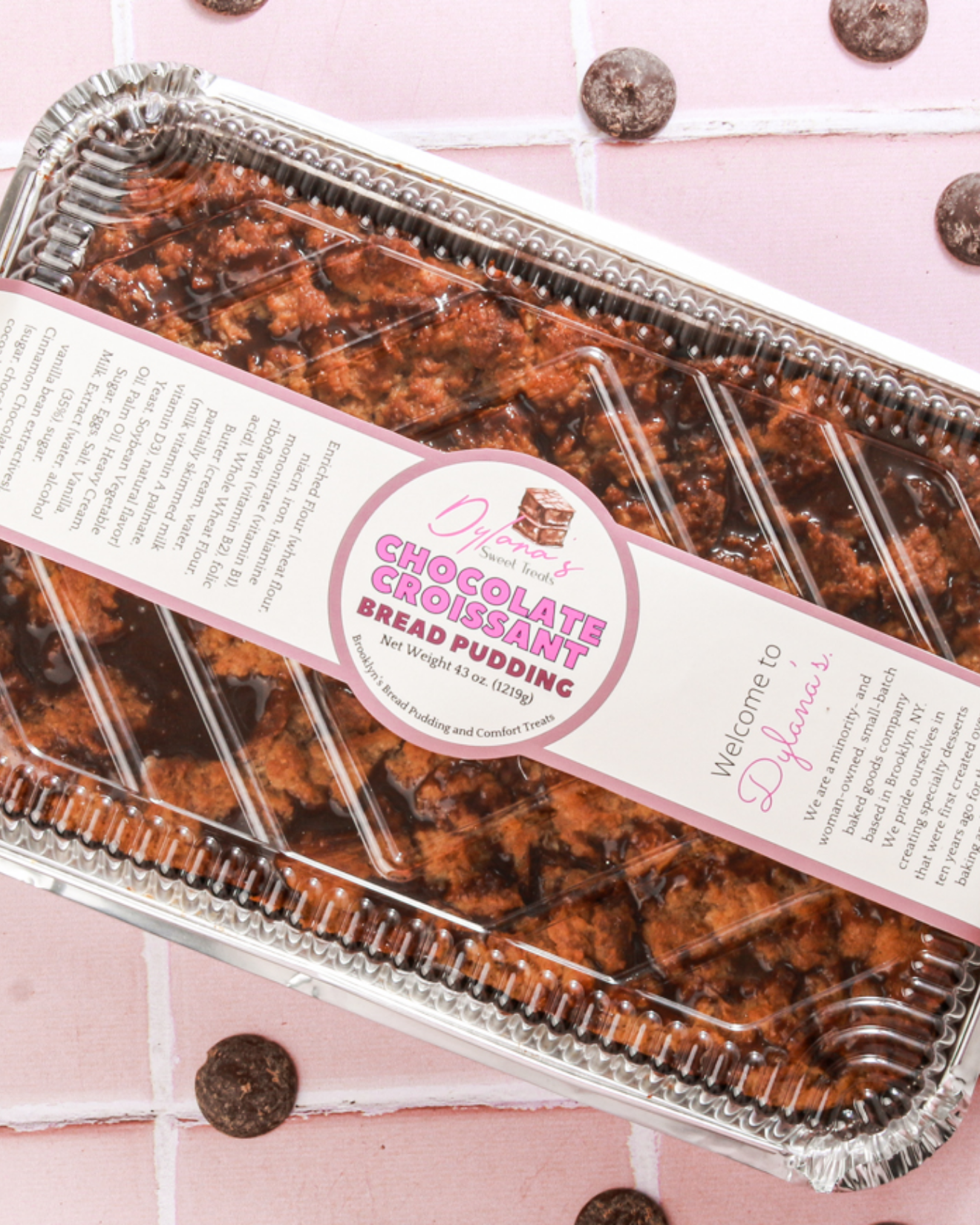 Chocolate Croissant Bread Pudding